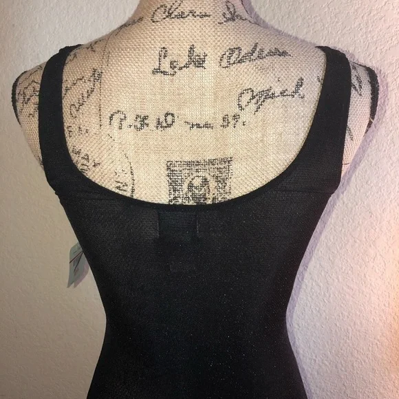 NWT Intimately Free People Black & Metallic Sheer Slip Size XS - Picture 7 of 8